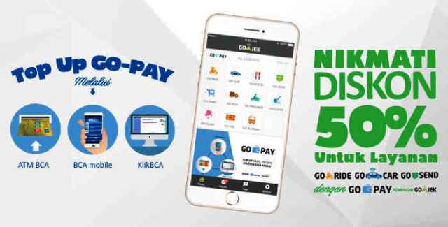 Cara Top Up GoPay BCA