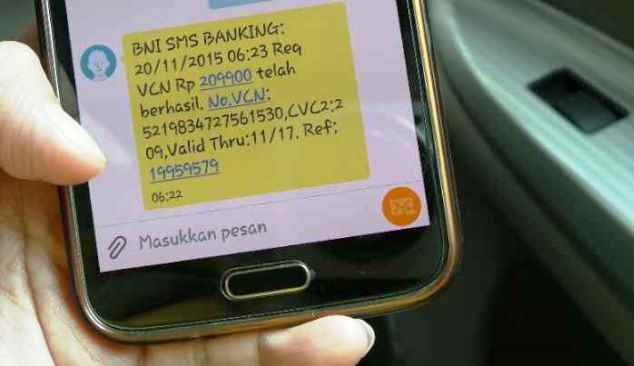 Cara Transfer SMS Banking BNI