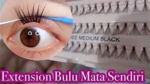 Cara Eyelash Extension Sendiri