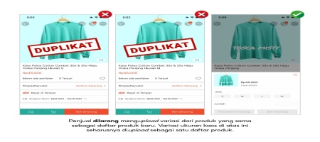 Cara Duplikat Barang Shopee