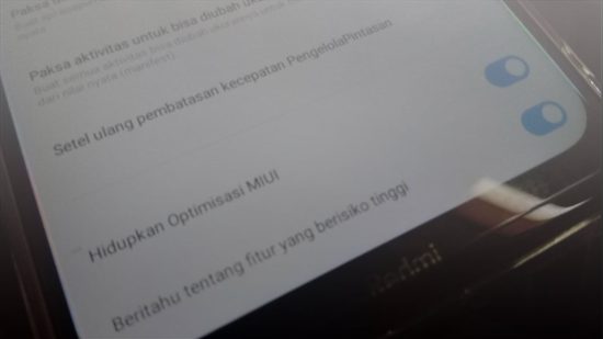 Cara Mematikan MIUI Optimization