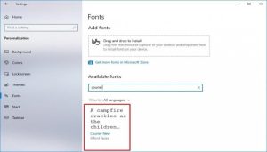 Cara Mengganti Font Windows 10