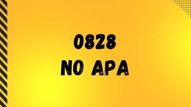 0828 No Apa