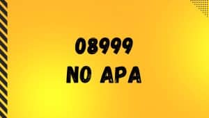 08999 No Apa