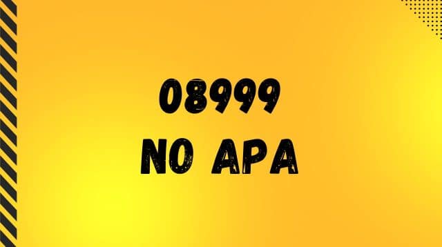 08999 No Apa