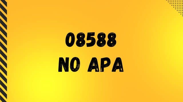 08588 No Apa