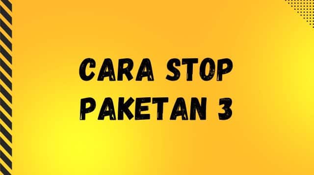 Cara Stop Paketan 3