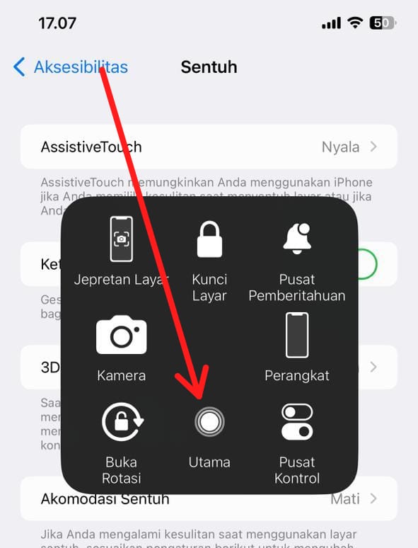 Cara Kembali di iPhone