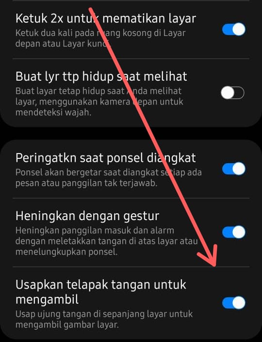 Cara Ketuk 2 Kali Samsung