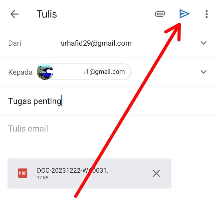 Cara Kirim Email Ke WhatsApp